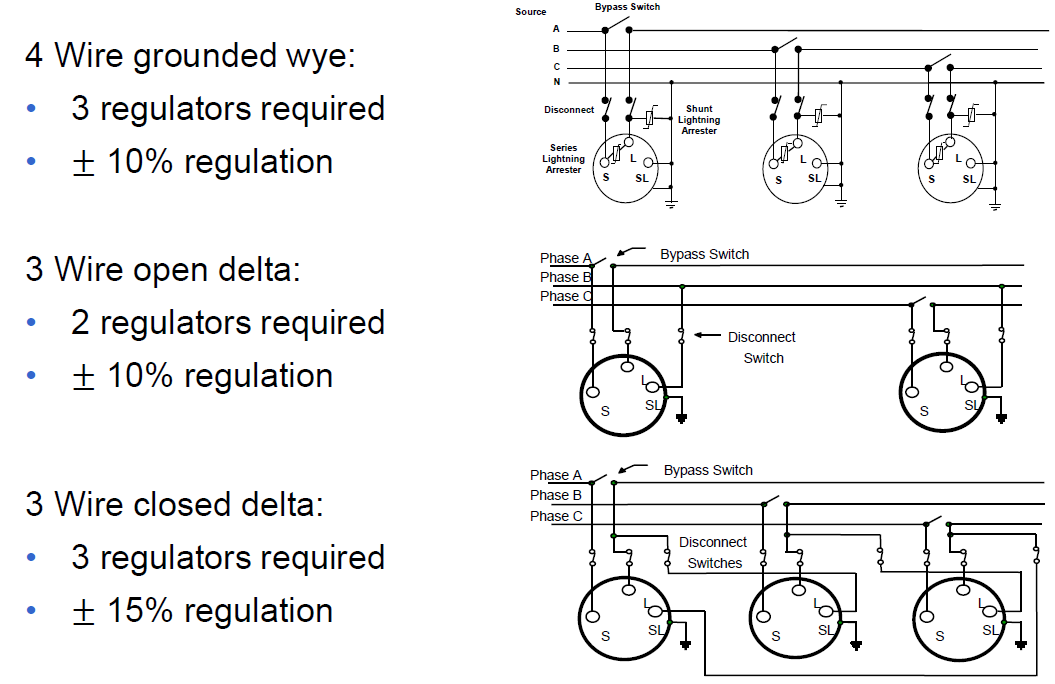 wire connection of step voltage regulator